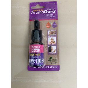 AromaGuru Lavender Aromatherapy 100% Pure & Natural Essential Oil Dropper 0.27oz